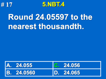 Preview of 5.NBT.4 5th Grade Math - Round Decimals To Any Place Google Slide Set