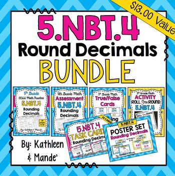 Preview of 5.NBT.4 BUNDLE: Rounding Decimals