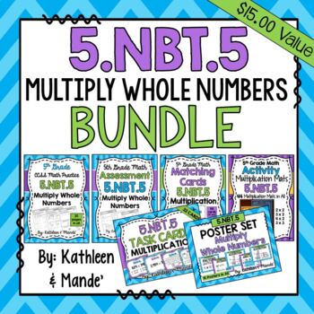 Preview of 5.NBT.5 BUNDLE: Multiply Whole Numbers