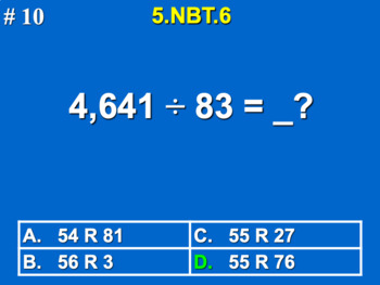 Preview of 5.NBT.6 5th Grade Math - Find Quotients of Whole Numbers Google Slide Set