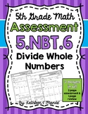 5.NBT.6 Assessment: Divide Whole Numbers
