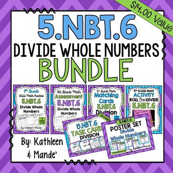Preview of 5.NBT.6 BUNDLE: Divide Whole Numbers