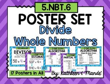 NEW CLASSROOM SCHOOL POSTER Basic Math Operations Factor Dividend Quotient 