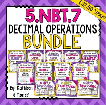 Preview of 5.NBT.7 BUNDLE: Decimal Operations {Add-Subtract-Multiply-Divide}