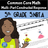 Math Constructed Response 5th Grade