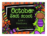 5.NF.1 October Seat Scoot Class Activity- -Fraction Equivalence and +/-