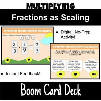 Preview of 5.NF.5 5th Grade Fraction Multiplication as Scaling