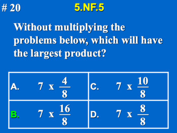 Preview of 5.NF.5 5th Grade Math - Multiplication of Fractions as Scaling Google Slide Set