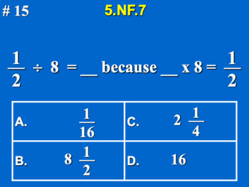Preview of 5.NF.7 5th Grade Math - Divide Unit Fractions by Whole Numbers Bundle w/ Google