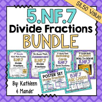 Preview of 5.NF.7 BUNDLE: Divide Fractions