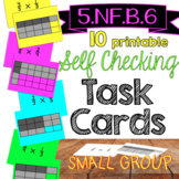 5.NF.B.6 Multiplying Fractions Models *Self Checking* TASK