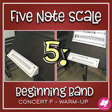 Five Note Scale | Concert F Scale Warm-Up | 3D Foldable fo