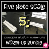 Five Note Scale | Concert Bb, F, & Eb Beginning Band Warm-