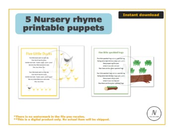 Five Little Ducks: Printable Puppets and Song - From ABCs to ACTs