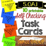 5.OA.1 Order of Operations *Self Checking* TASK CARDS {Sma