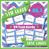 5.OA.1 Task Cards ★ Order of Operations 5th Grade Math Centers