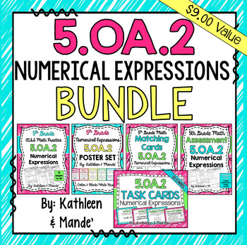 Preview of 5.OA.2 BUNDLE: Numerical Expressions