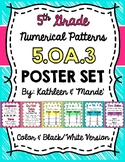 5.OA.3 Poster Set: Numerical Patterns