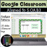5.OA.B3 Google Classroom Analyze Patterns and Relationships