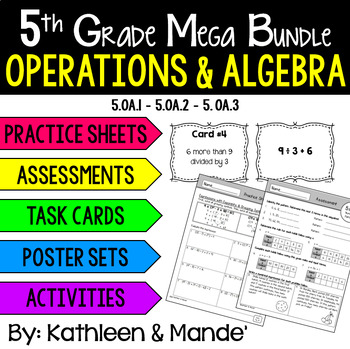 Preview of 5.OA **MEGA BUNDLE** Operations and Algebraic Thinking