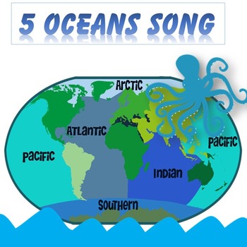 5 Oceans Song by FlyingPie | Teachers Pay Teachers