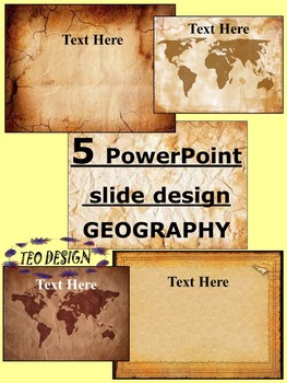 Preview of Maps Vintage PowerPoint slide design Editable Template