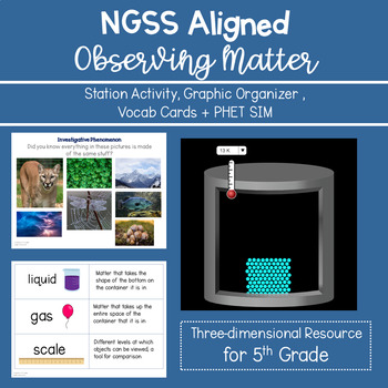 Preview of 5-PS1-1 Bundle - 3 Dimensional NGSS Aligned Resource