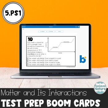 Preview of 5.PS1 TNReady Test Prep Boom Cards - Matter and Its Interactions