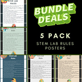 5 STEM Posters - Lab Rules