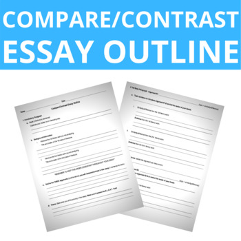 Outline for comparison essay
