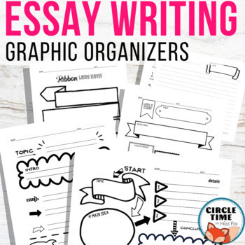 Preview of 5 Sentence Paragraph Writing Worksheets, Essay Graphic Organizers