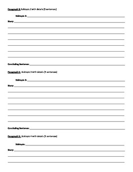 5 Paragraph Essay Format by Barefoot in 3rd Grade | TPT