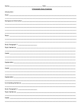 graphic organizers for writing essays verses