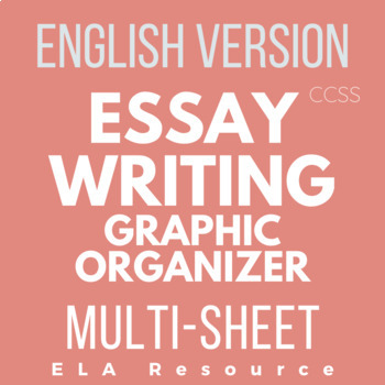 Preview of PRINT - MULTI-SHEET - 5 PARAGRAPH ESSAY GRAPHIC ORGANIZER - ENGLISH VERSION