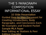Essay Writing Guided Lesson w/ Samples (Expository & Autob
