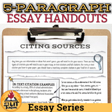 5-Paragraph Essay Writing Handouts for Middle or High Scho