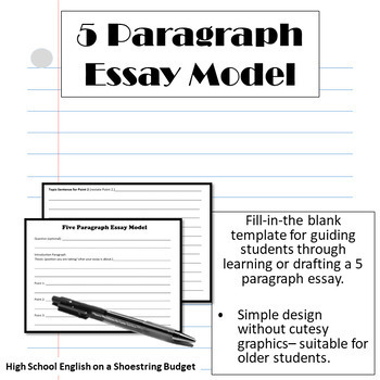 teaching writing a 5 paragraph essay to secondary students