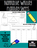 5 Paragraph Essay Narrative Planning Sheets