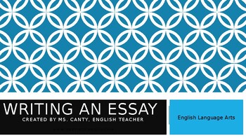Preview of 5-Paragraph Essay Power Point~Synonyms, Antonyms Explained & 2 Writing Prompts!