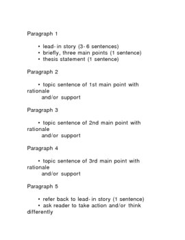 5 Paragraph Essay Rubric/Assessment by Patrick Johnson | TpT