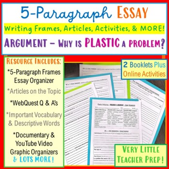 Preview of 5-Paragraph Informative Essay - Plastic Pollution