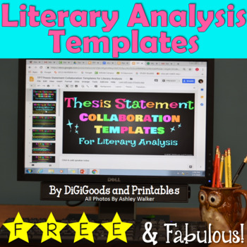 Preview of 5 Paragraph Literary Analysis Thesis Statement Templates FREE
