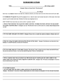 5 Paragraph Movie Review (Opinion) Essay/Outline w/Movie Notes/Worksheet