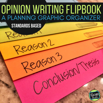 Preview of 5 Paragraph Opinion Essay - Opinion Writing Flipbook, Organizers, and Lessons