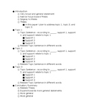 5 Paragraph Outline Template