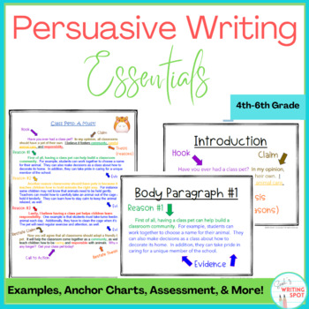 5 Paragraph Persuasive Essay: Minilesson with Writing Sample and Checklist