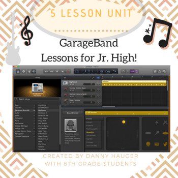 Preview of 5 Part Unit How to Record Music in Garage Band for Students