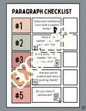 5 Point Paragraph Check Graphic Organizer