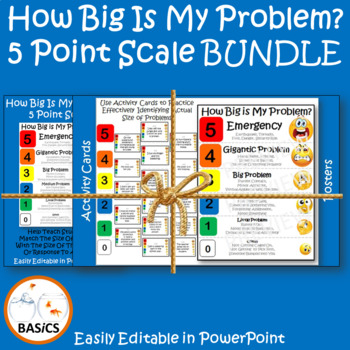 Preview of 5 Point Scale How Big Is My Problem BUNDLE