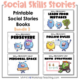 5 Printable Social Skills Stories - Bundle 3 - 25 Lessons 